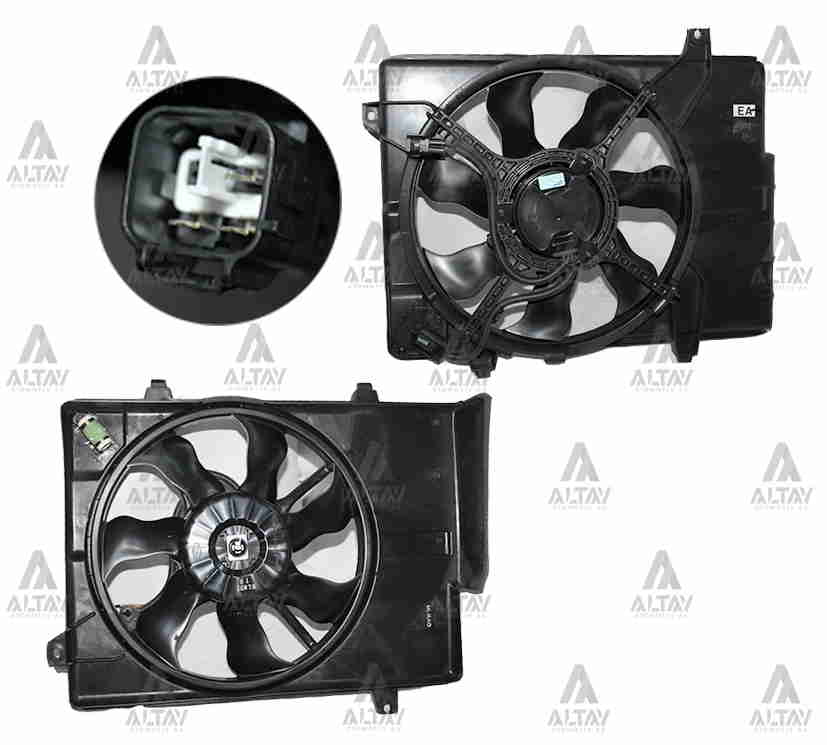 Hyundai Getz Radyatör Fan ve Motoru 2006- Fan Dizel Klimalı OEM 25380-1C760